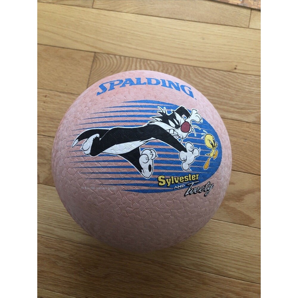 Vintage 1996 Spalding Sylvester and Tweety Dodgeball Rubber‎ Ball Faded
